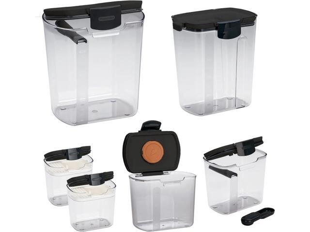 Progressive ProKeeper Baker's Airtight Kitchen Storage Canister Container Set for Flour, Sugar & More, Keeps Ingredients Fresh, with Accessories...