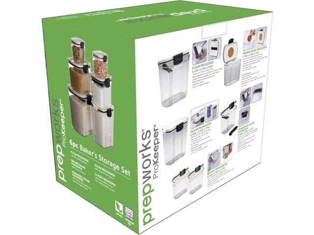 Progressive ProKeeper Baker's Airtight Kitchen Storage Canister Container Set for Flour, Sugar & More, Keeps Ingredients Fresh, with Accessories...