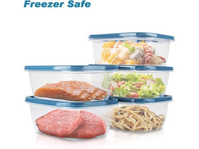 10PCS Food Storage Containers,Freezer Microwave safe,Food Container Sets,BPA Free Plastic Meal Prep Containers & Kitchen Set,Lunch Containers,use...