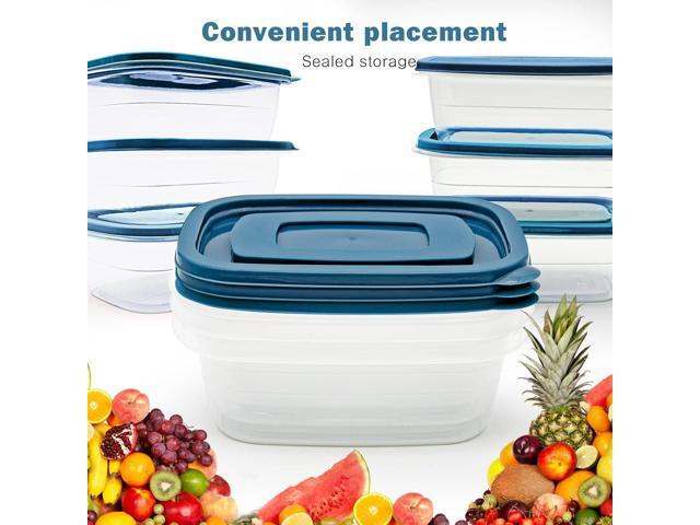 10PCS Food Storage Containers,Freezer Microwave safe,Food Container Sets,BPA Free Plastic Meal Prep Containers & Kitchen Set,Lunch Containers,use...