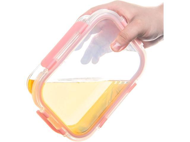 12 Pack Glass Storage Containers with Lids, Leak-Proof Meal Prep Containers, Dishwasher/Microwave/Oven/Freezer Safe Glass Food Storage Containers...