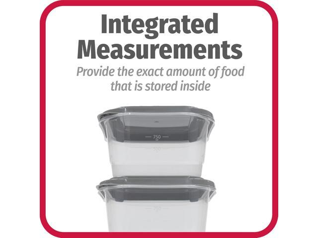 GoodCook EveryWare 60pc Container Set, BPA Free - 60-Piece Food Container Set, Microwave and Freezer Safe, Embossed Measurements, Secure Lids