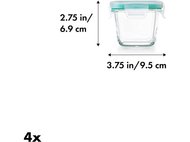 OXO Good Grips 4-Piece Smart Seal Leakproof Mini Glass Container Set