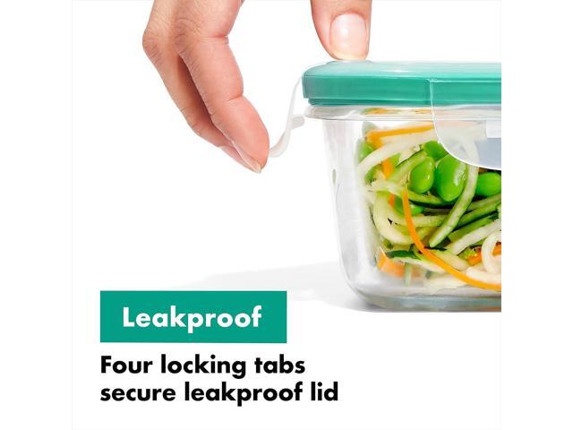 OXO Good Grips 4-Piece Smart Seal Leakproof Mini Glass Container Set
