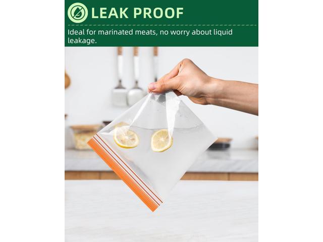 Lerine 20 Pack Reusable Freezer Bags Dishwasher Microwave Safe, Stand Up BPA Free Reusable Sandwich Bags, Silicone Free Leakproof Food Storage Bags...