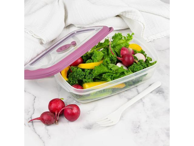 Tribello Freezer To Microwave 8-Piece Leak-Proof Meal Prep Containers Reusable, 33 Oz Food Storage Containers With Lids and Steam Vents, Airtight...