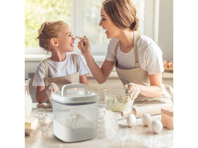 Rice Dispenser,10 Lbs Rice Container Storage with Measuring Cup Food Cereal Container Bins Household for Kitchen Pantry Organization