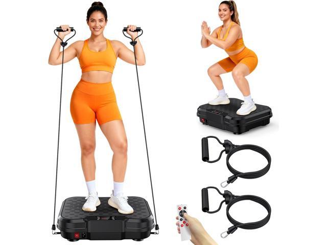 Vibration Plate Exercise Machine, Vibrating Platform for Lymphatic Drainage Weight Loss, 250 Speeds Full Body Workout Vibrated Plates Fitness...
