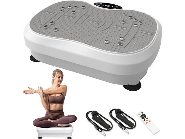 Vibration Plate Exercise Machine for Lymphatic Drainage, Whole Body Fitness Workout Equipment Stand Shake Board Sport Gym for Weight Loss Fat...
