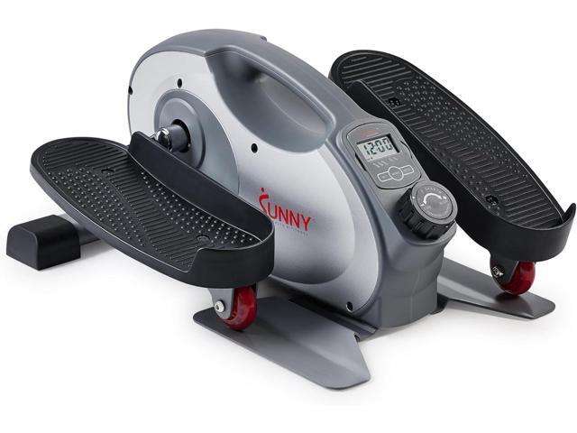 Sunny Health & Fitness Under Desk Elliptical Machine, Portable Sitting or Stand Peddler Exerciser for Seniors Home Office, SunnyFit App Access via...