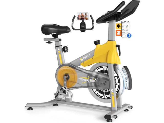 Exercise Bikes for Home,Spin Bike with Adjustable Magnetic,Brake Pad Resistance Silent Belt Drive,350lbs/300lbs Weight Capacity &Upgraded Version...