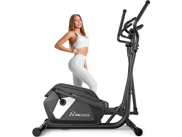 ANCHEER Elliptical Exercise Machine,Elliptical Machine for Home with Ultra-Smooth Magnetic Drive,14 Levels Resistance Elliptical Trainer,Cardio...