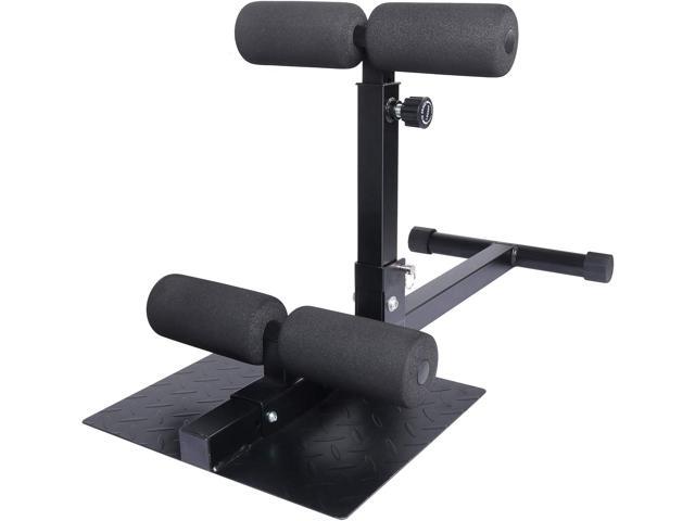 INNOLIFE Sissy Squat Machine Adjustable Height, Protective Foam Thick Steel Fitness Home Gym