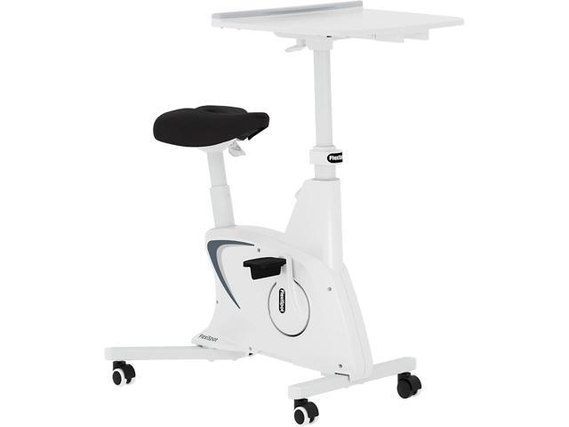 FLEXISPOT Exercise Bike with 2D Desktop, Space Saving Under Desk Bike with Removable Desk, Stationary Bikes Indoor Bikes with 300LBS Heavy Duty...