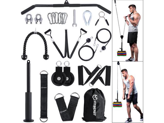 FitBeast Pulley System Gym, Cable Weight Pulley System for Gym LAT Pulldown, Biceps Curl Workout, Ideal Home Gym Equipment for Forearm, Shoulder,...