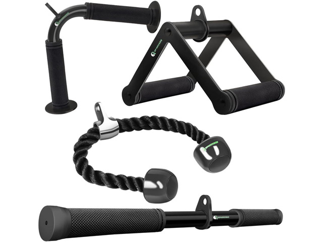 Cable Machine Attachment Set LAT Pulldown Attachments Weight Machine Accessories for Home Gym