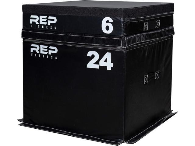 REP Fitness Stackable Soft Foam Plyo Box Set, Adjustable Plyometric Jump Box for Home Gym Workouts, Plyometric Jumping Platform for Exercise, Step.
