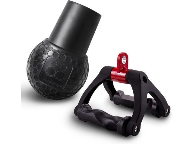 HXD-ERGO Double D Handle for Cable Machine - Ergonomic Row Handle Cable Attachment - Triangle V Bar Grip LAT PullDown Attachments for Home Gym