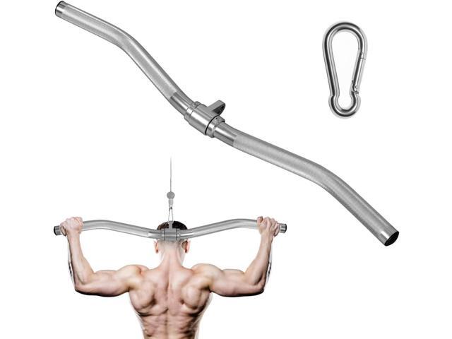 Cable Machine Attachment, lat pull down bar, Lightweigh Aluminum Tricep Straight Bar, V Bar, LAT Pulldown Attachments, gym attachments for cable...