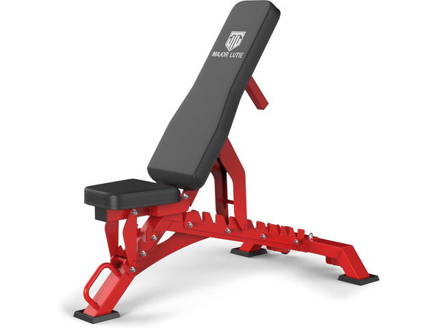 MAJOR FITNESS Weight Bench - 1300LBS Weight Capacity and 36 Adjustable Positions Strength Training Bench for Garage and Home Gym Workouts