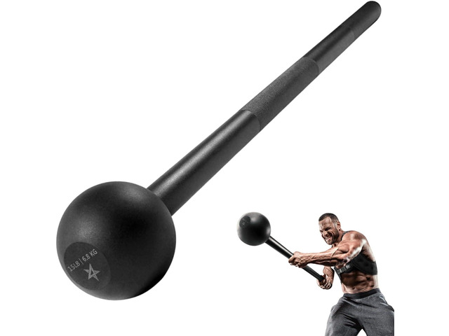 Yes4All Steel Mace Bell for Strength Training, Support Full Body, Muscles, Shoulder, Grips & Forearms Workouts, Stretching 5, 7, 10, 15, 20, 25, 30...
