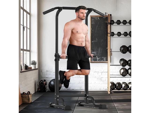 SogesHome Power Tower Pull Up Bar and Dip Station, Height Adjustable Dip Stand Exercise Machine for Home Gym, Multi-Functional Free Standing...