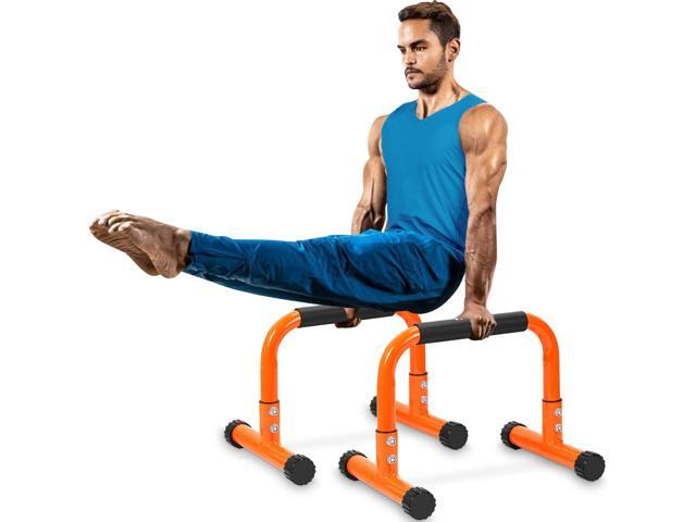 TABEKE Push Up Bar, 12' High Parallettes Bars & Dip Bar With Full-Cover Foam Handles, No Wobbling Calisthenics Equipment For Handstand, L-Sit,...