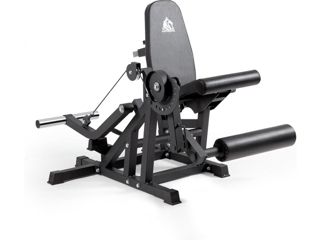 LIONSCOOL Leg Extension and Curl Machine V4.0, 800lbs Capacity Adjustable Seated Leg Extension, Lying Leg Curl Bench, Cable Operated 2 Plate...