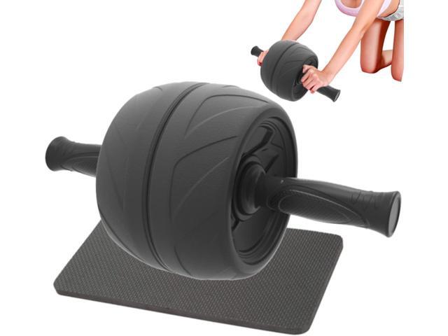 LEZER Ab Roller Wheel, Abdominal Workout, Extra Wide 5.5', Exercise Wheel, Home Gym Fitness Equipment, Core Strength, Muscle, Thick Knee Pad, Made...