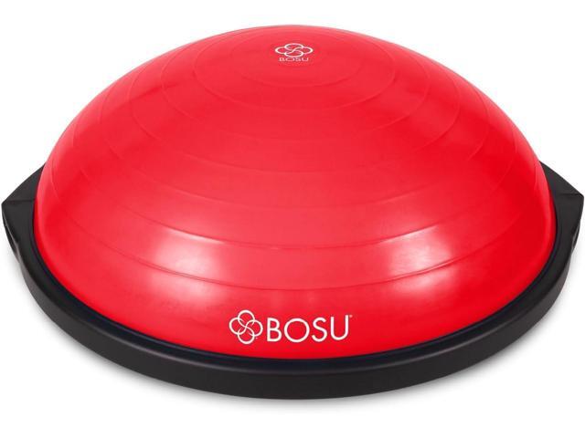 Bosu Balance Ball Exercise Trainer, Home Gym Equipment w/ Guided Workouts & Pump, 26', Blue - Inflatable Fitness Platform for Strength Training,...