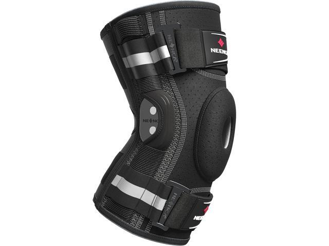 NEENCA Professional Knee Brace for Knee Pain, Adjustable Hinged Knee Support with Removable Side Stabilizers, Strong Stability for Joint Pain...