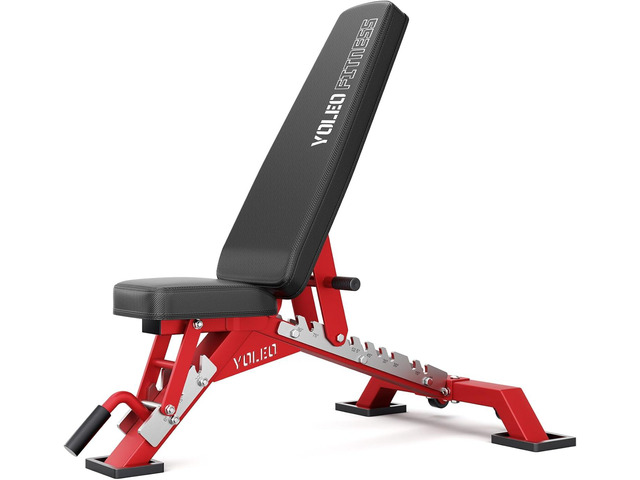 YOLEO Commercial Adjustable Weight Bench - MAX 2315LBS Heavy Duty Workout Bench for Home Gym, Flat/Incline/Decline Bench Press 2.4' Thick Pad...
