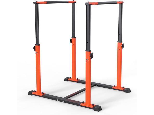 Dip Bar Station Functional Fitness Workout Dip bar 3 Level Adjustable Height Dip Stand 400lbs Heave Duty Dip Station for Full Body Workout Fitness