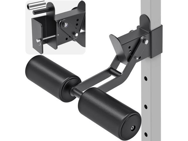 Kipika Nordic Hamstring Curl Squat Rack Attachment for Power Rack with 5/8' or 1' Hole - Adjustable Leg Hold Down Attachment with Premium Leather.