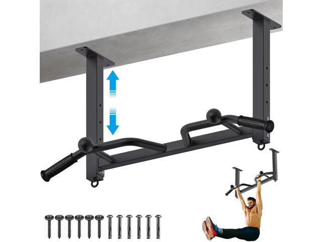 Kipika 32' Ceiling Mounted Pull Up Bar - Heavy Duty, Highly Adjustable, Multifunctional Chin Up Bar - Home Gym System with Punching Bag Hanger and...