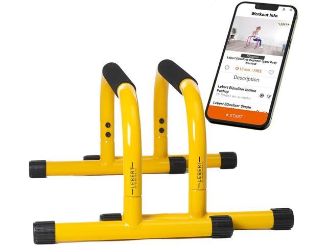 Lebert Fitness Parallette Push Up Bars Dip Station Stand - Perfect for Home and Garage Gym Exercise Equipment - Gymnastics, Calisthenics, Strength...