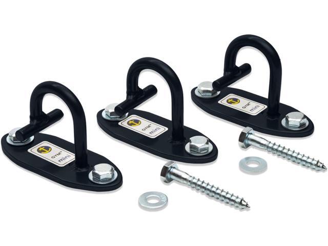 Anchor Gym Mini H1 (Set of 3) - Resistance Band Wall Anchors for Home Workouts Wall Mount Anchor for Resistance Bands, Stretch Straps &...