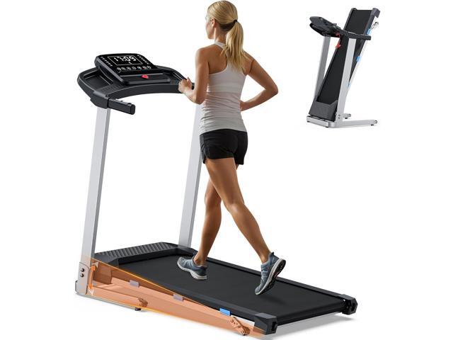 Foldable Treadmill with Incline, 350 LBS Capacity, 3.0HP Quiet Running Treadmills for Home, Incline Treadmill with Pulse Sensor and Bluetooth...