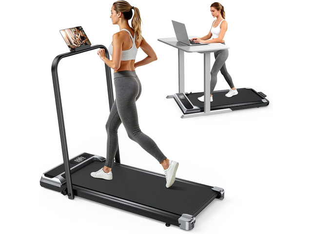 AoraPulse Portable Foldable Treadmills for Home, Small Folding Treadmill for Home Office with 300 LBS Capacity, Walking Running Exercise Electric...