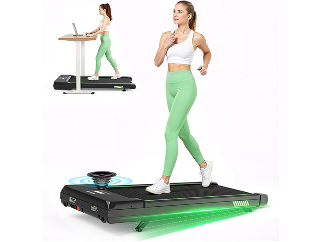 Akluer Walking Pad with 12% Auto Incline, Under Desk Treadmills for Home and Office, 2.5HP Quiet Portable Walking Pad with Smart App Scenic Routes...