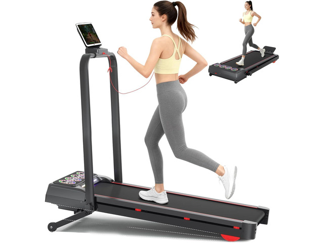 Walking Pad with Handle Bar and Incline, 3 in 1 Under Desk Treadmill with Hiking Mode, 2.5HP Low Noise Walking Treadmill Pad with Remote...