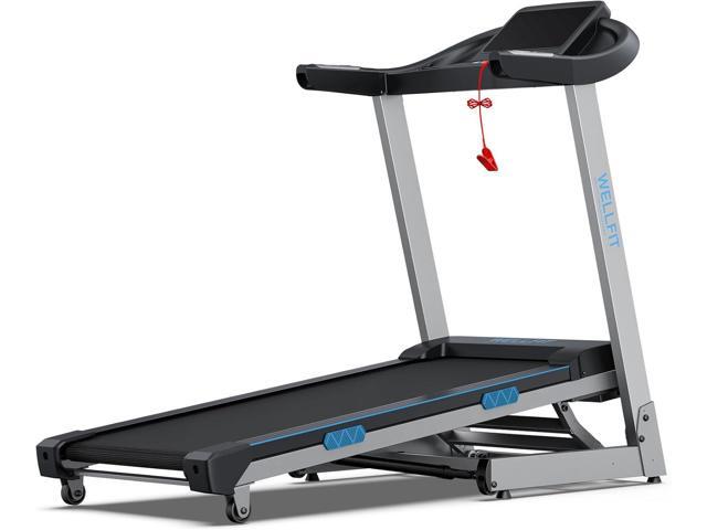WELLFIT Folding Treadmills with Incline, Under Desk Walking Pad, Treadmill for Home Office with Handle Bar, 4 in 1 Smart Treadmill Work with...