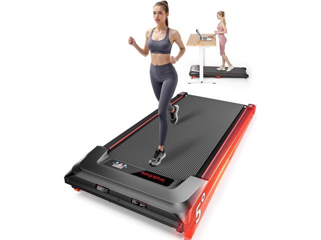 Walking Pad, Incline Walking Pad Treadmill, Under Desk Treadmills 265 Lbs Capacity, 2.5HP Low Noise Portable Running Machine for Home and Office,...