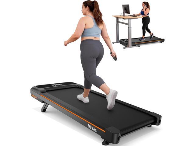 Niceday Walking Pad Treadmill with 10% Auto Incline, 400lbs Capacity, Under Desk Treadmill for Home Office, 16.5' Widened Running Belt, 3HP Super...