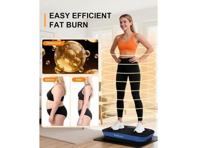 Vibrating Plate Machine,180 Speeds Shake Plate for Lymphatic Drainage Weight Loss, Vibration Fitness Platform 460LB Capacity Whole Body Workout...