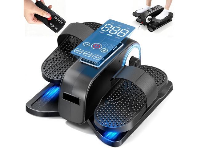 Under Desk Elliptical Machine, Electric Seated Leg Exerciser for Seniors, Adjustable Speed & Low-Impact Design, Quiet Portable Trainer with Remote...