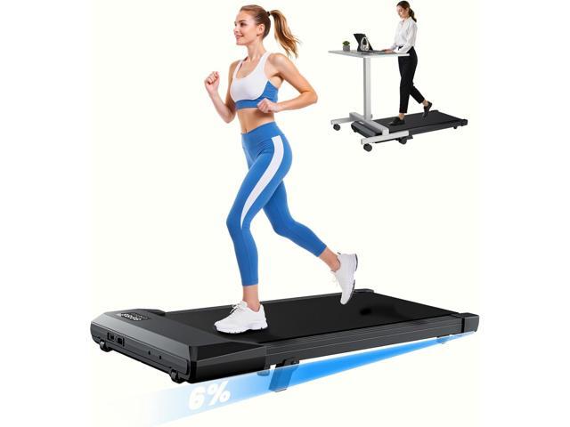 MJWW Walking pad, 6% Manual Incline Under Desk Treadmills, 300 LBS Walking pad treamill, 3 in 1 Treadmills for Home & Office, Portable treamill...