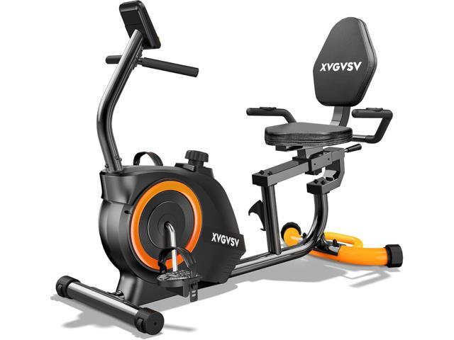 Recumbent Exercise Bike for Home Use, Quiet Recumbent Stationary Bikes for Adults & Seniors, 16-Level Resistance, Adjustable Seat, Supports 400LB,...