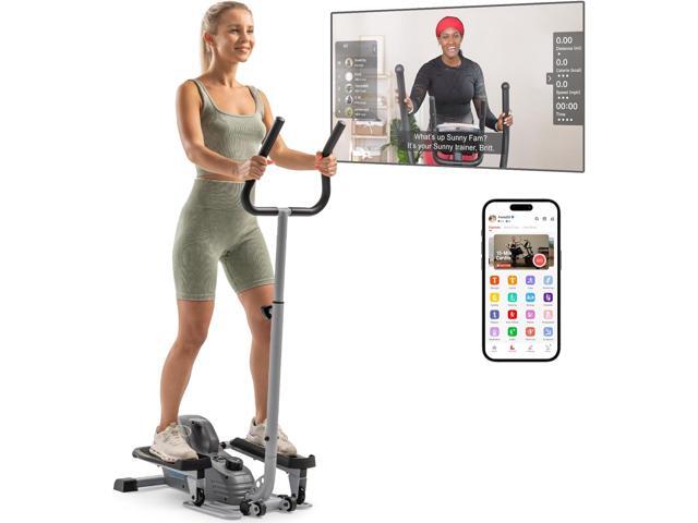 JLL Elliptical Exercise Machine, Mini Elliptical Cross Trainer 2-in-1 Sit/Stand, 8-Level Magnetic Resistance, Compact Home & Office, LCD Monitor,...