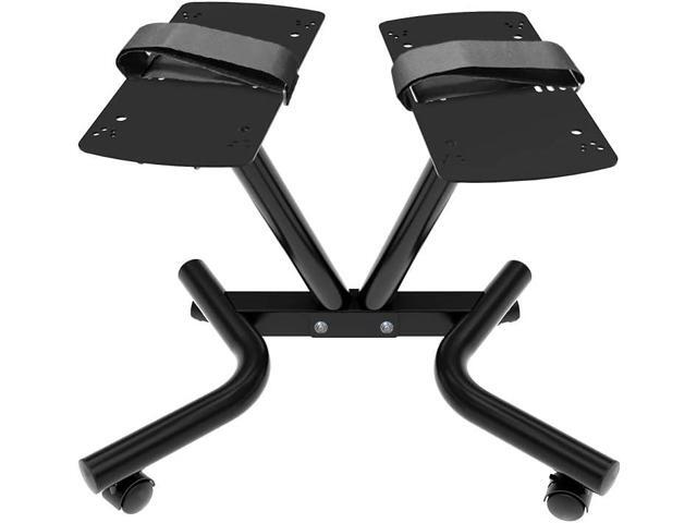 ATIVAFIT Adjustable Dumbbell Stand Fitness Dial Dumbbell Rack with Adjustable Belt for Home Gym Set